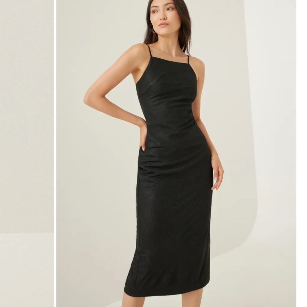 033 LOVE BONITO 'Gyla' Straight Neck Column Maxi Dress NWT
